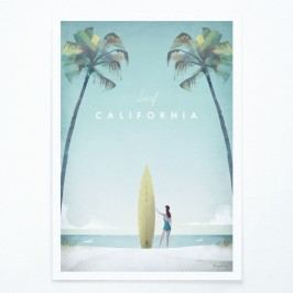 Obrázek Plakát Travelposter California, A3 Obrazy, rámy a tabule