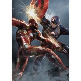 Obrázek Nástěnná cedule Civil War Divided We Fall - Cap vs Iron Man Obrazy, rámy a tabule