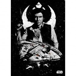 Obrázek Nástěnná cedule PosterPlate Star Wars Pilots - Captain Solo Obrazy, rámy a tabule