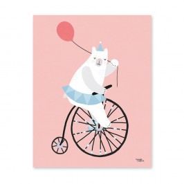 Plakát Michelle Carlslund Cycling Bear, 30 x 40 cm