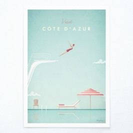 Obrázek Plakát Travelposter Côte d'Azur, A3 Obrazy, rámy a tabule