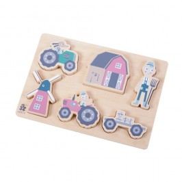 Dětské dřevěné puzzle Sebra Farm Boy