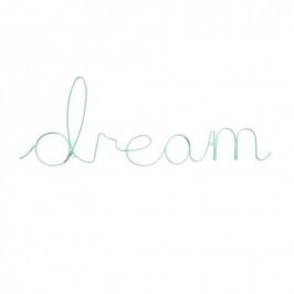 Dekorativní nápis v mentolově zelené barvě Bombay Duck Dream Wire