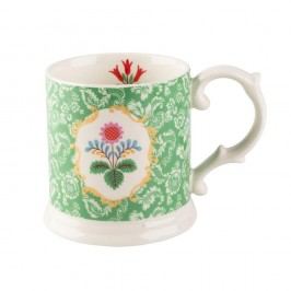 Zeleno-bílý hrnek z porcelánu Creative Tops Festival Folk, 320 ml