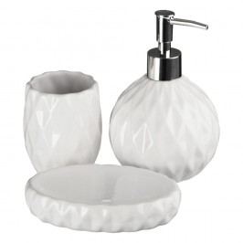 Obrázek Set 3 koupelnových doplňků Premier Housewares Sunrise White Vybavení koupelny