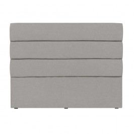 Světle šedé čelo postele Mazzini Sofas Pesaro, 160 x 120 cm
