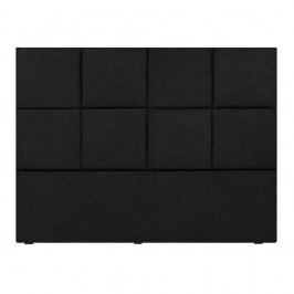 Obrázek Černé čelo postele Mazzini Sofas Barletta, 160 x 120 cm Dvoulůžkové postele