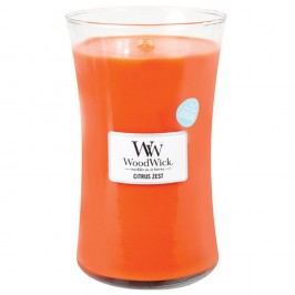 Obrázek Svíčka s vůní citrusů a květu mandarinky WoodWick, doba hoření 130 hodin Svíčky a aromalampy