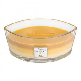 Obrázek Svíčka s vůní ananasu, citrusů a kokosu WoodWick Trilogy Plody léta, doba hoření 80 hodin Svíčky a aromalampy