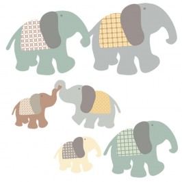 Obrázek Nástěnné samolepky Art For Kids Elephant Family Tapety a nálepky