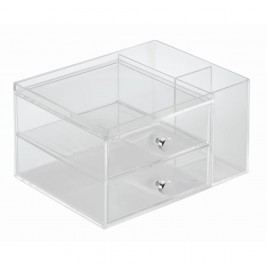 Obrázek Transparentní organizér s 2 zásuvkami iDesign, výška 18 cm Vybavení koupelny