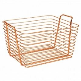 Oranžový kovový košík InterDesign Classico, 37,5 x 30 cm