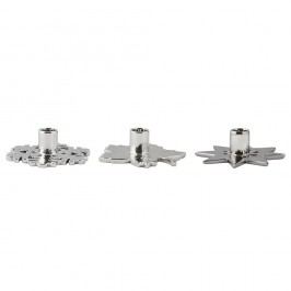 Sada 3 keramických svícnů Villa Collection Tealight Silver