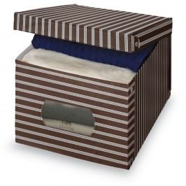 Obrázek Hnědošedý úložný box Domopak Living, 31 x 50 cm Úložné krabice a košíky