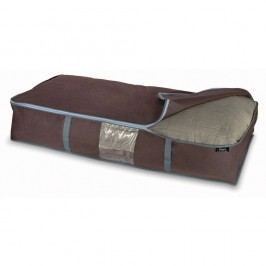 Obrázek Hnědý úložný box na peřiny Domopak Living, 18 x 45 cm Úložné krabice a košíky