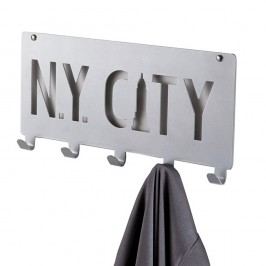 Obrázek Šedý nástěnný věšák s 5 háčky Compactor NY City Věšáky, háčky a stojany