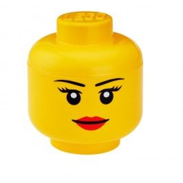 Obrázek Úložný panáček LEGO® Girl, ⌀ 16,3 cm Úložné krabice a košíky