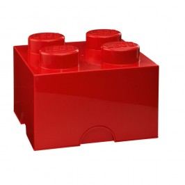 Obrázek Červený úložný box čtverec LEGO® Úložné krabice a košíky