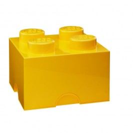 Obrázek Žlutý úložný box čtverec LEGO® Úložné krabice a košíky