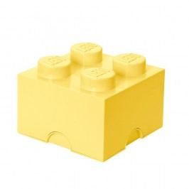 Obrázek Světle žlutý úložný box čtverec LEGO® Úložné krabice a košíky