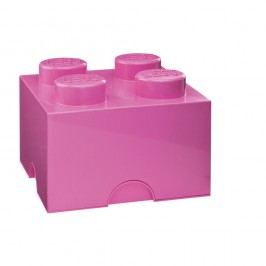 Obrázek Růžový úložný box čtverec LEGO® Úložné krabice a košíky
