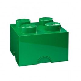 Obrázek Zelený úložný box čtverec LEGO® Úložné krabice a košíky