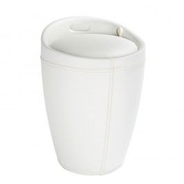 Bílý koš na prádlo a taburetka v jednom Wenko Candy Look, 20 l