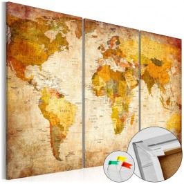 Obrázek Vícedílná nástěnka s mapou světa Bimago Antique Travel, 120 x 80 cm Obrazy, rámy a tabule