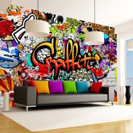 Velkoformátová tapeta Bimago Colourful Graffiti, 350 x 245 cm