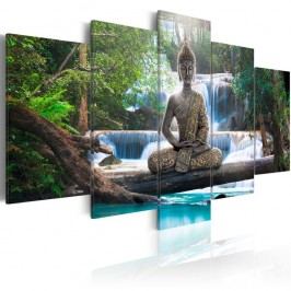 Vícedílný obraz na plátně Artgeist Buddha, 100 x 200 cm