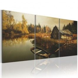 Vícedílný obraz na plátně Artgeist Hut 60 x 30 cm