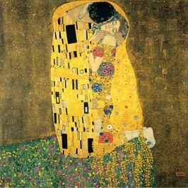 Obrázek Reprodukce obrazu Gustav Klimt - The Kiss, 60 x 60 cm Obrazy, rámy a tabule
