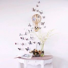 Obrázek Sada 12 samolepek s 3D efektem Ambiance Mirror Butterflies Tapety a nálepky