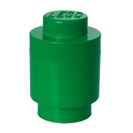 Obrázek Zelený úložný kulatý box LEGO®, ⌀ 12,5 cm Úložné krabice a košíky