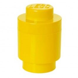 Obrázek Žlutý úložný kulatý box LEGO®, ⌀ 12,5 cm Úložné krabice a košíky