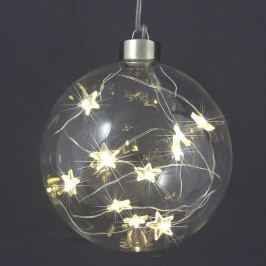 Vánoční světelná koule s 10 LED hvězdičkami